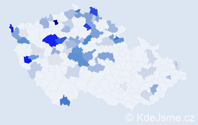 Příjmení: 'Fejtek', počet výskytů 262 v celé ČR