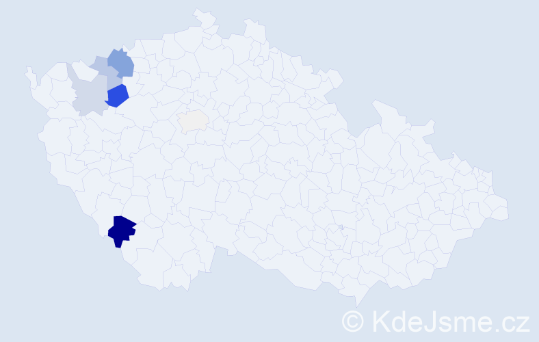 Příjmení: 'Tobisch', počet výskytů 23 v celé ČR