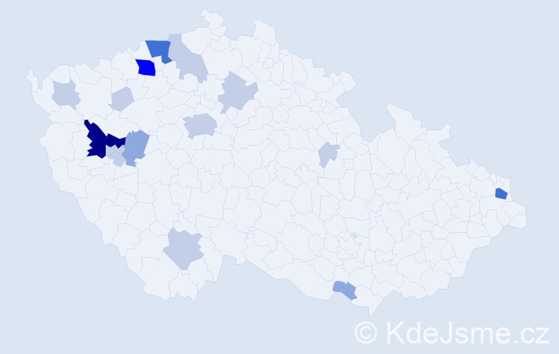 Příjmení: 'Tipanová', počet výskytů 44 v celé ČR
