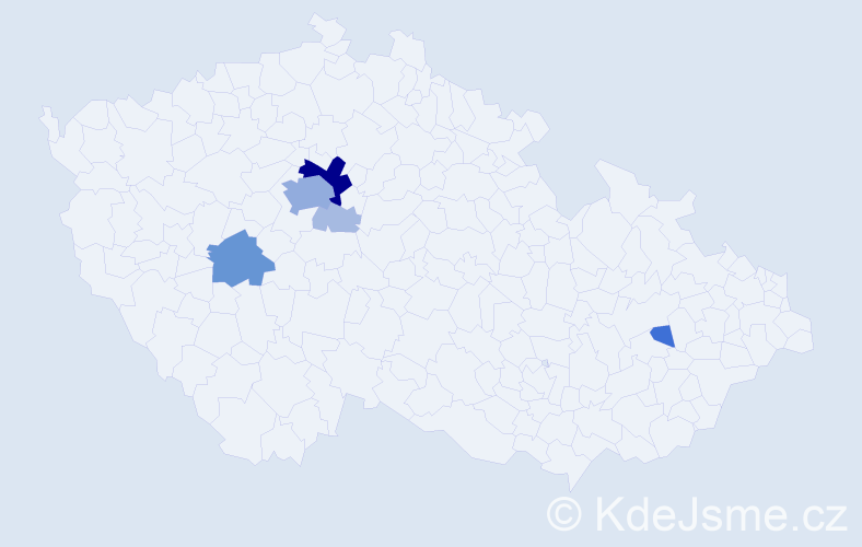 Příjmení: 'Enc', počet výskytů 29 v celé ČR