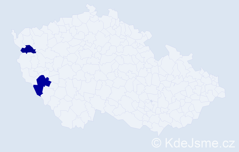 Příjmení: 'Chanasz', počet výskytů 3 v celé ČR