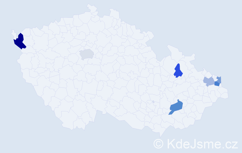 Příjmení: 'Stelmach', počet výskytů 21 v celé ČR
