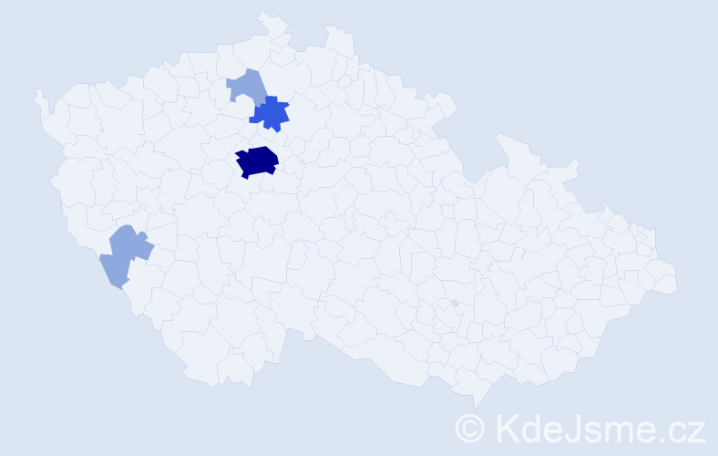 Příjmení: 'Robochová', počet výskytů 10 v celé ČR