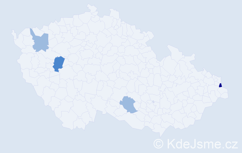 Příjmení: 'Šimaliaková', počet výskytů 8 v celé ČR