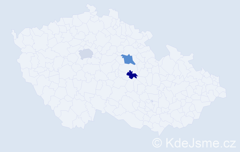 Příjmení: 'Matteiová', počet výskytů 5 v celé ČR