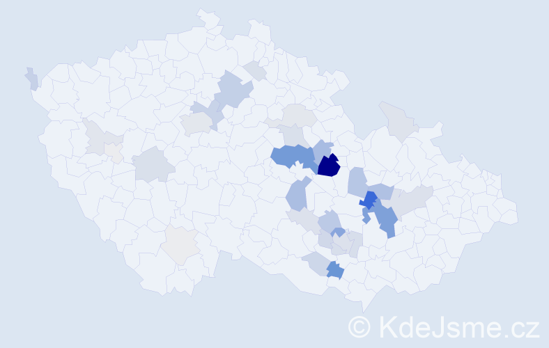 Příjmení: 'Halousková', počet výskytů 117 v celé ČR