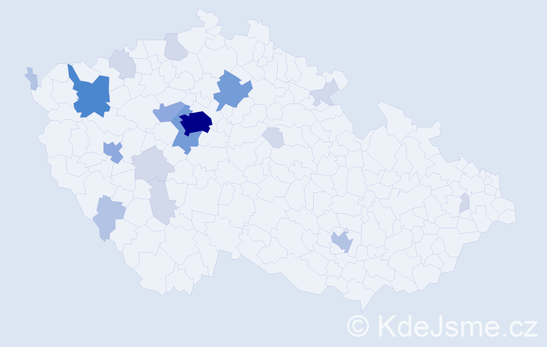 Příjmení: 'Nesterenko', počet výskytů 53 v celé ČR
