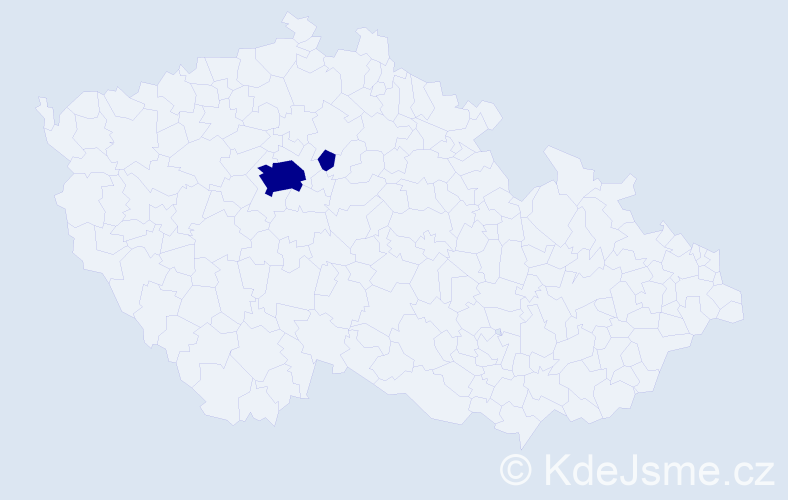 Příjmení: 'Tolkach', počet výskytů 2 v celé ČR