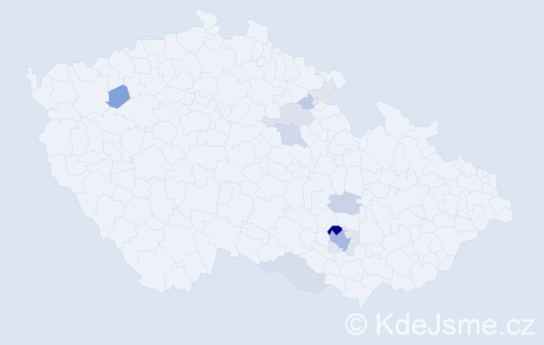 Příjmení: 'Svídová', počet výskytů 41 v celé ČR