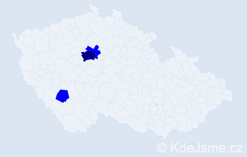 Příjmení: 'Mulyk', počet výskytů 4 v celé ČR