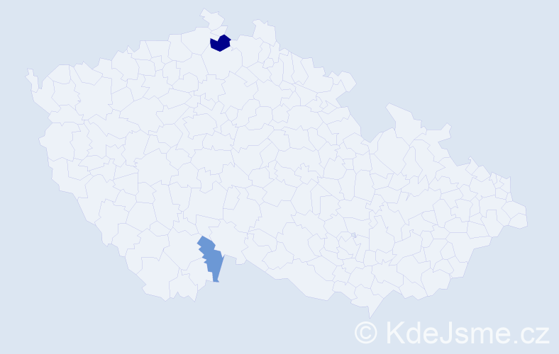 Příjmení: 'Lupuljevová', počet výskytů 4 v celé ČR