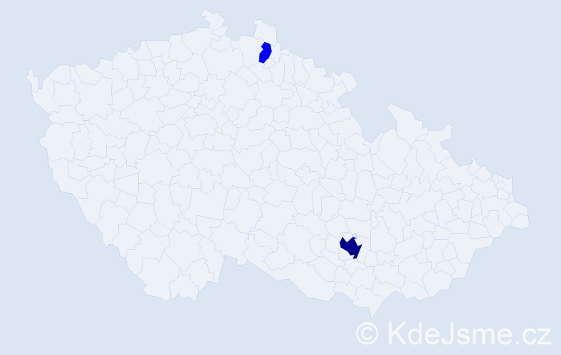 Příjmení: 'Hankulych', počet výskytů 3 v celé ČR