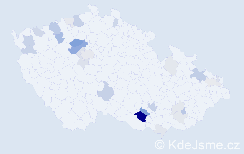 Příjmení: 'Geyer', počet výskytů 85 v celé ČR