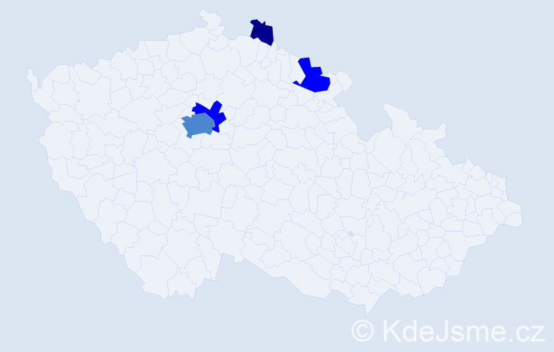 Příjmení: 'Fleiberková', počet výskytů 8 v celé ČR