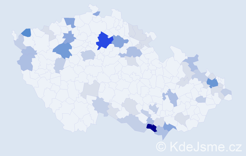 Příjmení: 'Salayová', počet výskytů 142 v celé ČR