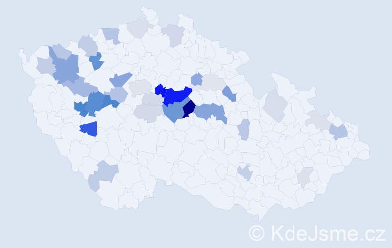 Příjmení: 'Karkošová', počet výskytů 125 v celé ČR