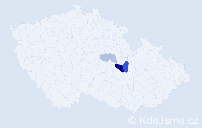 Příjmení: 'Porubyaková', počet výskytů 5 v celé ČR