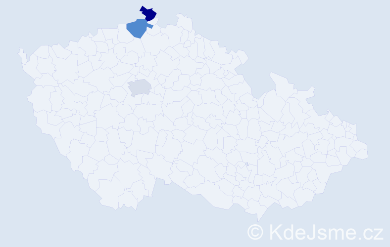 Příjmení: 'Rohrböcková', počet výskytů 3 v celé ČR