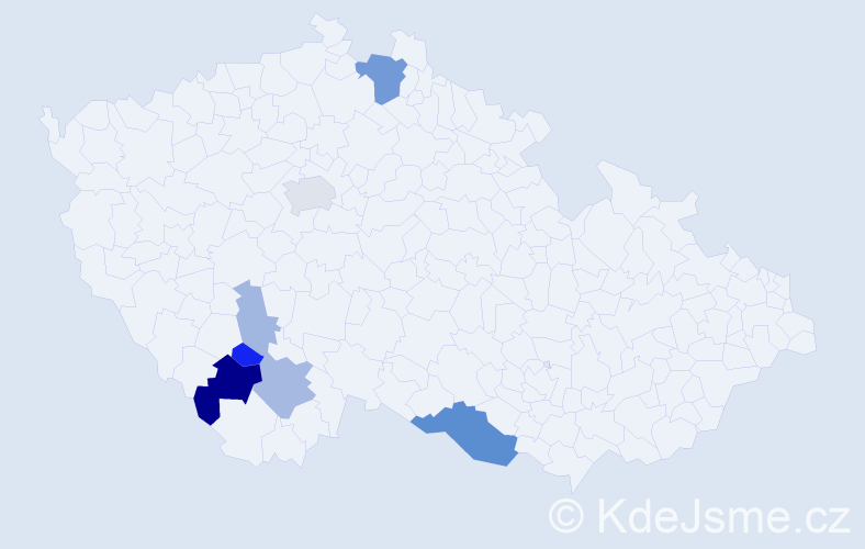 Příjmení: 'Rothschedlová', počet výskytů 19 v celé ČR