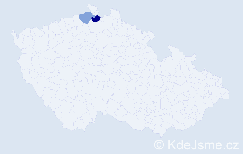 Příjmení: 'Dirigl', počet výskytů 5 v celé ČR