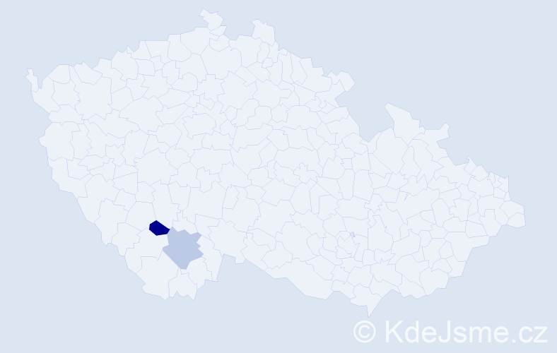 Příjmení: 'Laibrt', počet výskytů 4 v celé ČR