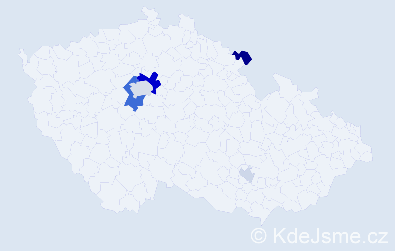 Příjmení: 'Farag', počet výskytů 11 v celé ČR