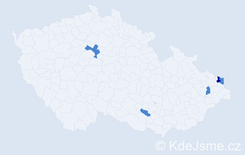 Příjmení: 'Babaríková', počet výskytů 7 v celé ČR