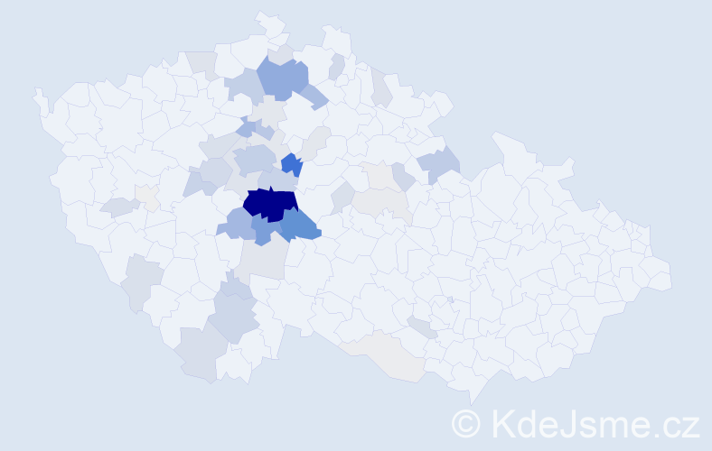 Příjmení: 'Žížala', počet výskytů 206 v celé ČR