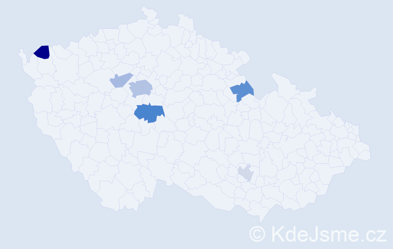 Příjmení: 'Somov', počet výskytů 12 v celé ČR