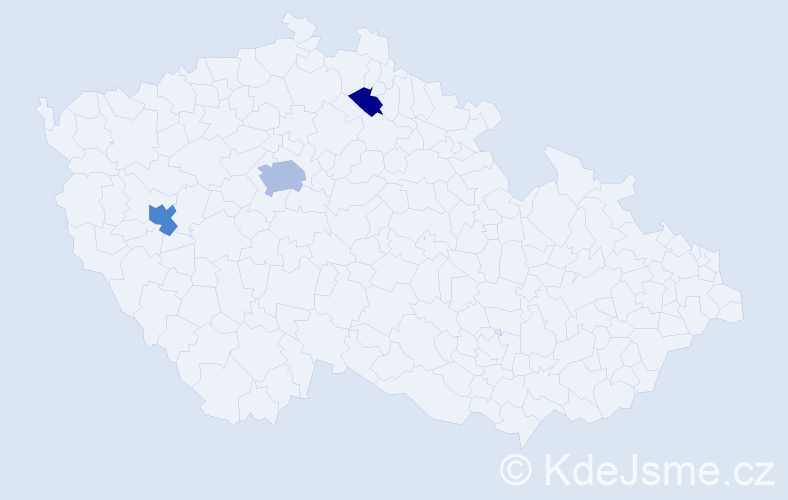 Příjmení: 'Edel', počet výskytů 6 v celé ČR