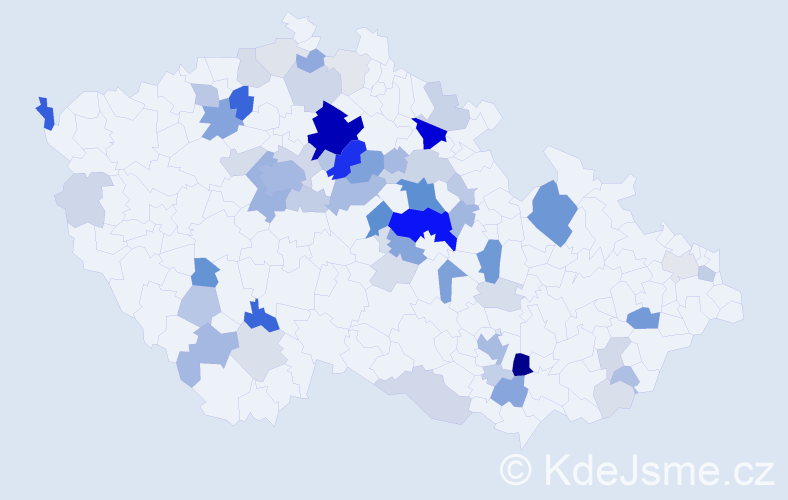 Příjmení: 'Heřmanský', počet výskytů 254 v celé ČR