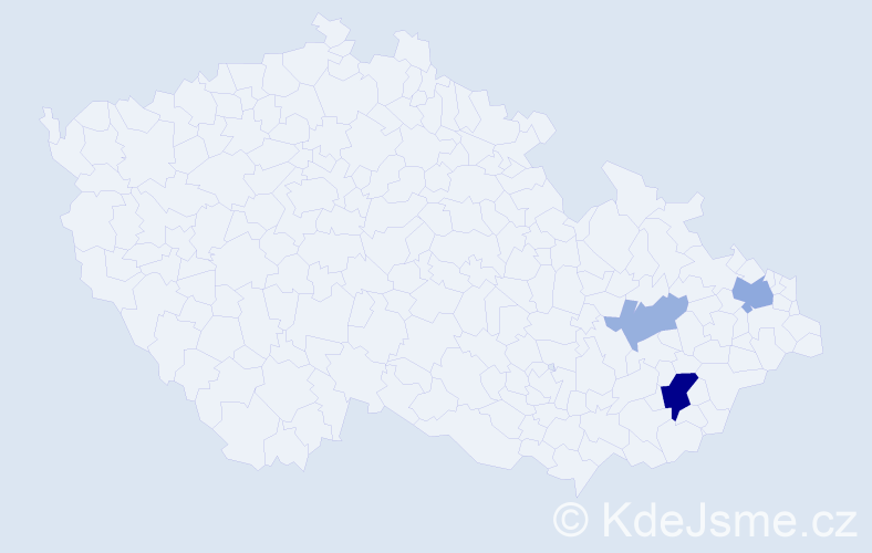 Příjmení: 'Baumbach', počet výskytů 7 v celé ČR