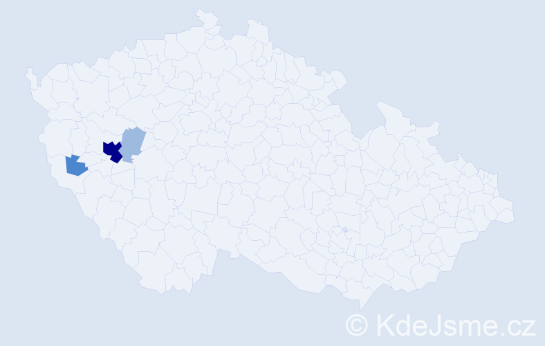 Příjmení: 'Liptaiová', počet výskytů 7 v celé ČR