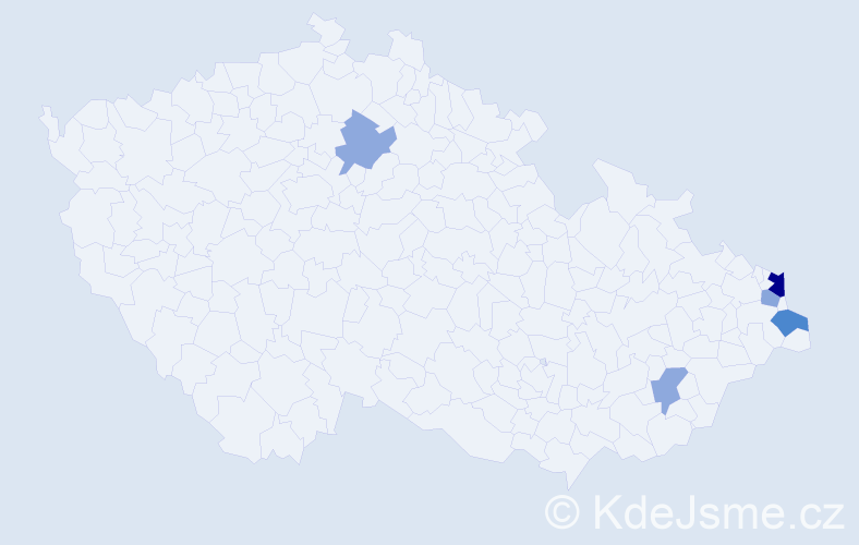 Příjmení: 'Korzeniowski', počet výskytů 17 v celé ČR