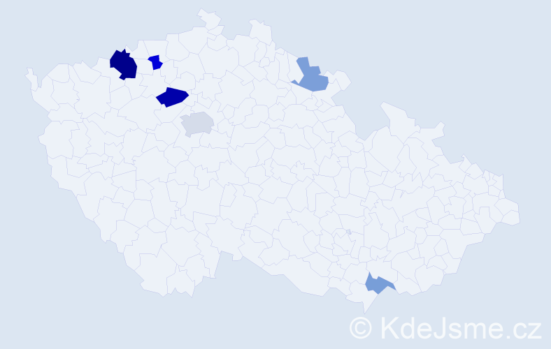 Příjmení: 'Freisinger', počet výskytů 11 v celé ČR