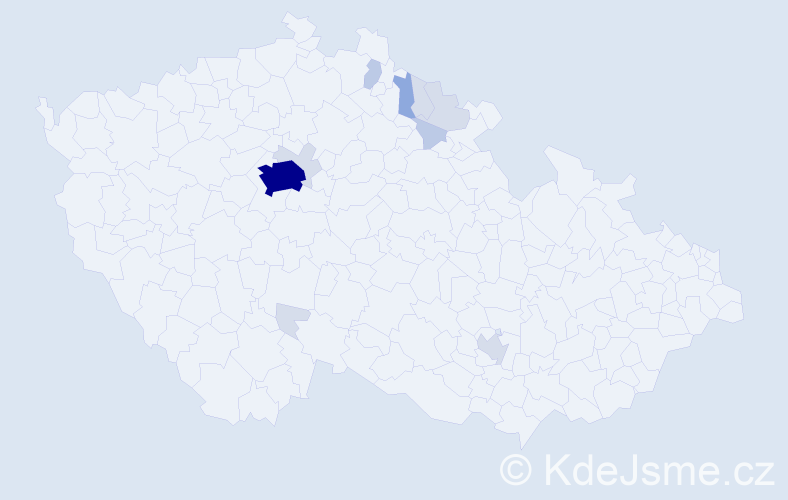 Příjmení: 'Kuk', počet výskytů 31 v celé ČR