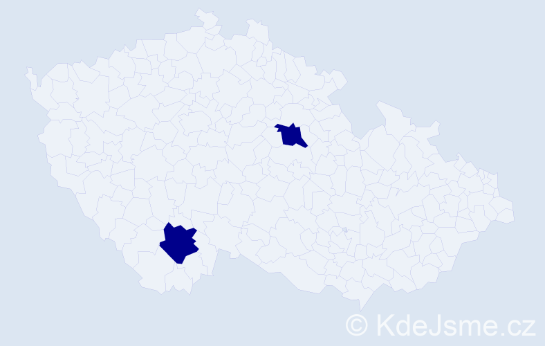 Příjmení: 'Azamov', počet výskytů 2 v celé ČR