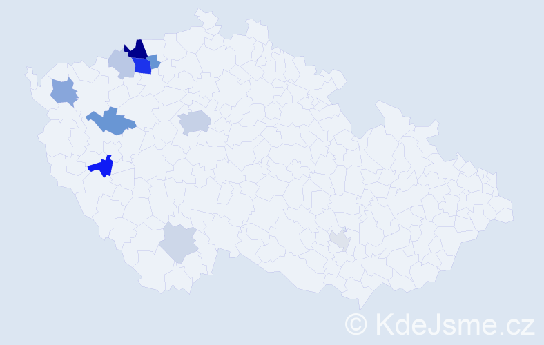 Příjmení: 'Weitz', počet výskytů 27 v celé ČR