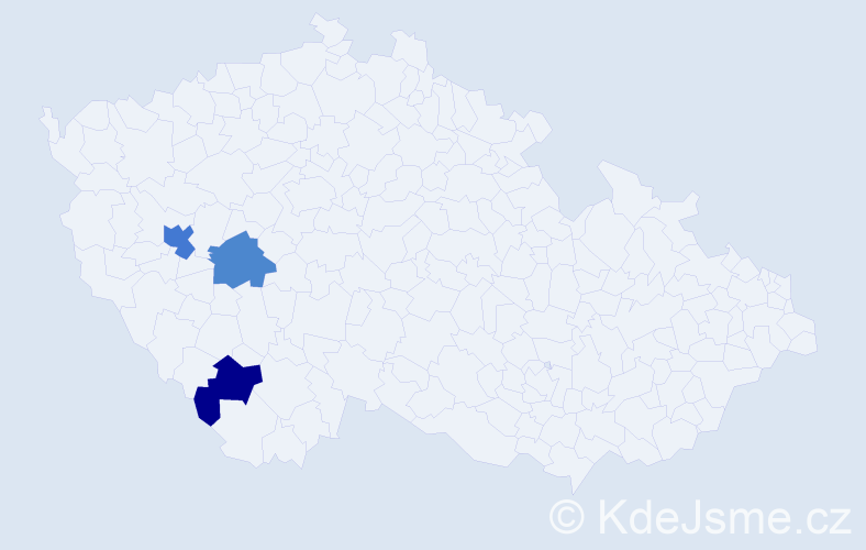 Příjmení: 'Breklerová', počet výskytů 4 v celé ČR