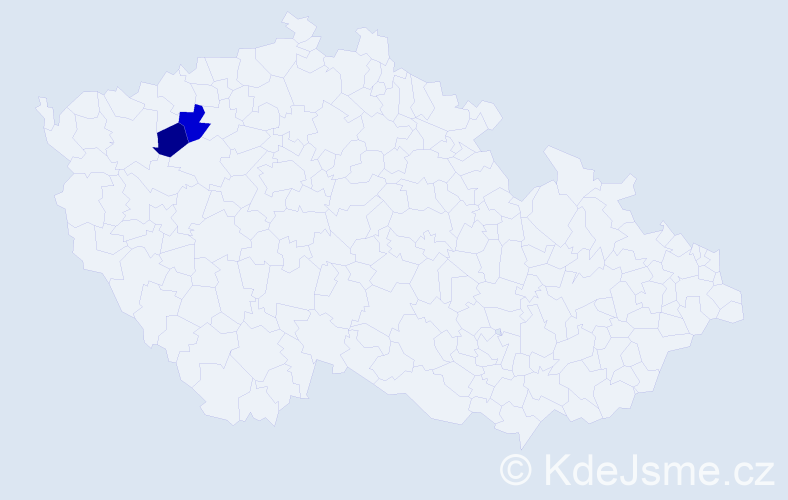 Příjmení: 'Kondrus', počet výskytů 5 v celé ČR