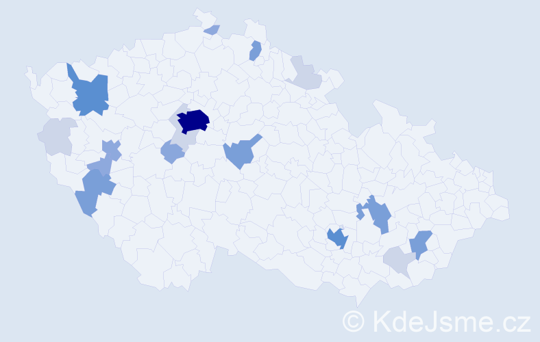 Příjmení: 'Ruth', počet výskytů 59 v celé ČR