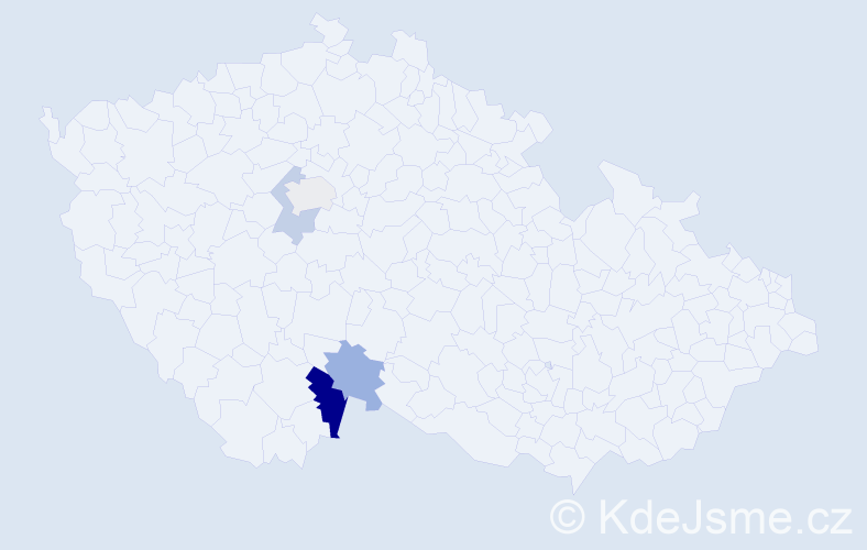 Příjmení: 'Willfurthová', počet výskytů 6 v celé ČR
