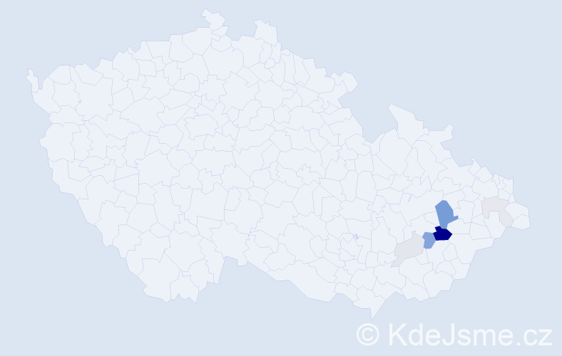 Příjmení: 'Icelová', počet výskytů 20 v celé ČR