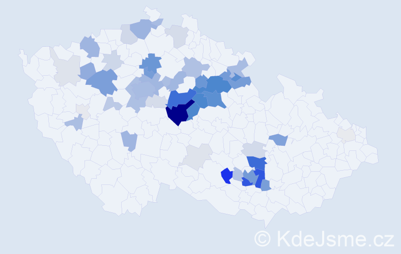 Příjmení: 'Černohlávek', počet výskytů 214 v celé ČR