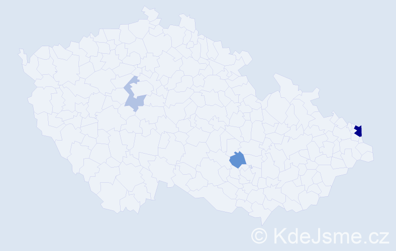 Příjmení: 'Šilon', počet výskytů 8 v celé ČR