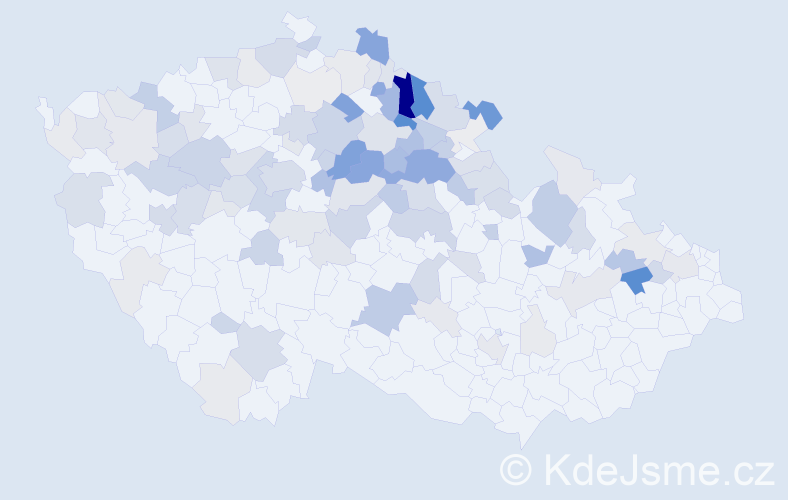 Příjmení: 'Hamáčková', počet výskytů 374 v celé ČR