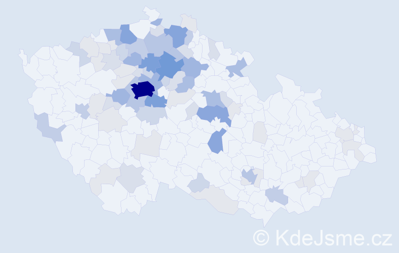 Příjmení: 'Zíta', počet výskytů 277 v celé ČR