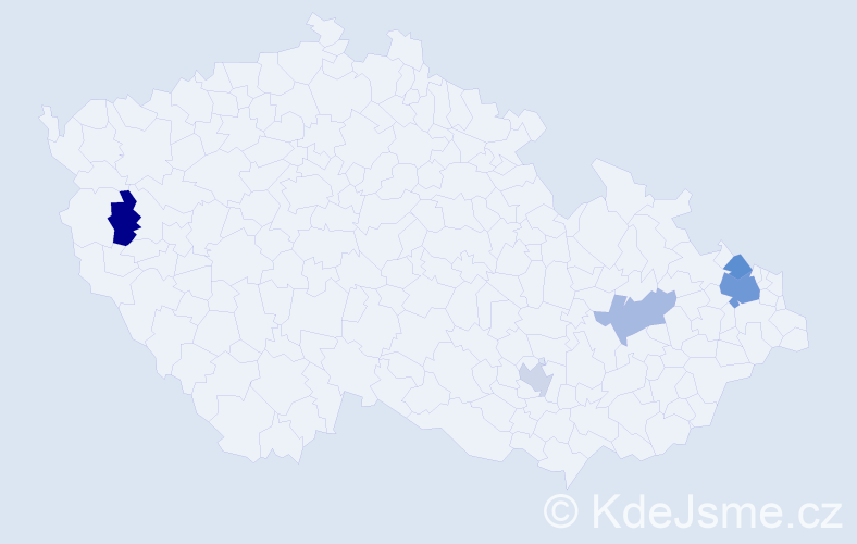 Příjmení: 'Talarczyk', počet výskytů 8 v celé ČR