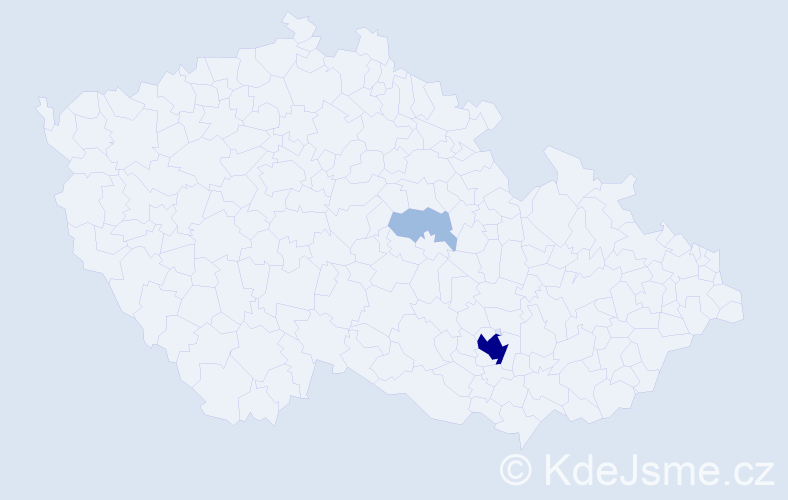 Příjmení: 'Deissová', počet výskytů 5 v celé ČR