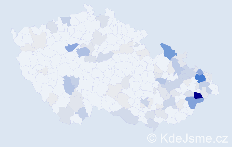 Příjmení: 'Barabášová', počet výskytů 331 v celé ČR
